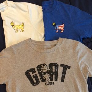3 GOAT USA youth tshirts. Youth Large